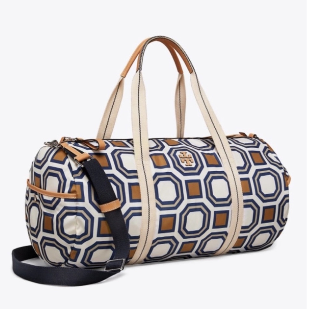 Tory Burch Nylon Duffle in Octagon Square